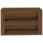 vidaXL Mueble zapatero madera contrachapada marrón roble 75x35x45 cm
