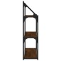 vidaXL Estantería de pared madera ingeniería marrón roble 80x21x78,5cm vidaXL Estantería de pared madera ingeniería marrón roble 80x21x78,5cm