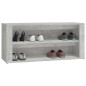 vidaXL Mueble zapatero madera contrachapada gris hormigón 100x35x45 cm vidaXL Mueble zapatero madera contrachapada gris hormigón 100x35x45 cm