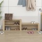 vidaXL Mueble zapatero madera contrachapada roble Sonoma 150x35x45 cm vidaXL Mueble zapatero madera contrachapada roble Sonoma 150x35x45 cm