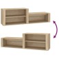 vidaXL Mueble zapatero madera contrachapada roble Sonoma 150x35x45 cm vidaXL Mueble zapatero madera contrachapada roble Sonoma 150x35x45 cm