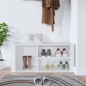 vidaXL Mueble zapatero madera contrachapada blanco 100x35x45 cm vidaXL Mueble zapatero madera contrachapada blanco 100x35x45 cm