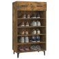 vidaXL Mueble zapatero madera contrachapada roble ahumado 60x35x105 cm vidaXL Mueble zapatero madera contrachapada roble ahumado 60x35x105 cm
