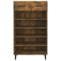vidaXL Mueble zapatero madera contrachapada roble ahumado 60x35x105 cm vidaXL Mueble zapatero madera contrachapada roble ahumado 60x35x105 cm