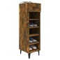 vidaXL Mueble zapatero madera contrachapada roble ahumado 30x35x105 cm vidaXL Mueble zapatero madera contrachapada roble ahumado 30x35x105 cm