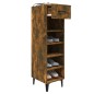 vidaXL Mueble zapatero madera contrachapada roble ahumado 30x35x105 cm vidaXL Mueble zapatero madera contrachapada roble ahumado 30x35x105 cm
