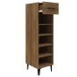 vidaXL Mueble zapatero madera contrachapada marrón roble 30x35x105 cm vidaXL Mueble zapatero madera contrachapada marrón roble 30x35x105 cm