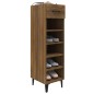vidaXL Mueble zapatero madera contrachapada marrón roble 30x35x105 cm vidaXL Mueble zapatero madera contrachapada marrón roble 30x35x105 cm