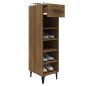 vidaXL Mueble zapatero madera contrachapada marrón roble 30x35x105 cm vidaXL Mueble zapatero madera contrachapada marrón roble 30x35x105 cm