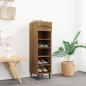 vidaXL Mueble zapatero madera contrachapada marrón roble 30x35x105 cm vidaXL Mueble zapatero madera contrachapada marrón roble 30x35x105 cm