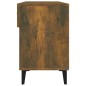vidaXL Mueble zapatero madera contrachapada roble ahumado 102x35x55 cm vidaXL Mueble zapatero madera contrachapada roble ahumado 102x35x55 cm