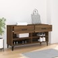 vidaXL Mueble zapatero madera contrachapada marrón roble 102x35x55 cm vidaXL Mueble zapatero madera contrachapada marrón roble 102x35x55 cm
