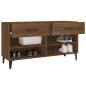 vidaXL Mueble zapatero madera contrachapada marrón roble 102x35x55 cm vidaXL Mueble zapatero madera contrachapada marrón roble 102x35x55 cm