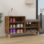 vidaXL Mueble zapatero madera contrachapada roble ahumado 102x36x60 cm vidaXL Mueble zapatero madera contrachapada roble ahumado 102x36x60 cm