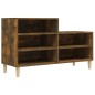 vidaXL Mueble zapatero madera contrachapada roble ahumado 102x36x60 cm vidaXL Mueble zapatero madera contrachapada roble ahumado 102x36x60 cm