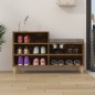 vidaXL Mueble zapatero madera contrachapada roble ahumado 102x36x60 cm vidaXL Mueble zapatero madera contrachapada roble ahumado 102x36x60 cm