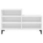 vidaXL Mueble zapatero madera contrachapada blanco brillo 102x36x60 cm vidaXL Mueble zapatero madera contrachapada blanco brillo 102x36x60 cm