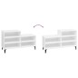 vidaXL Mueble zapatero madera contrachapada blanco brillo 102x36x60 cm vidaXL Mueble zapatero madera contrachapada blanco brillo 102x36x60 cm