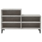 vidaXL Mueble zapatero madera contrachapada gris hormigón 102x36x60 cm vidaXL Mueble zapatero madera contrachapada gris hormigón 102x36x60 cm