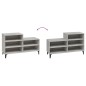 vidaXL Mueble zapatero madera contrachapada gris hormigón 102x36x60 cm vidaXL Mueble zapatero madera contrachapada gris hormigón 102x36x60 cm
