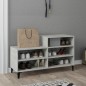 vidaXL Mueble zapatero madera contrachapada gris hormigón 102x36x60 cm vidaXL Mueble zapatero madera contrachapada gris hormigón 102x36x60 cm