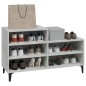 vidaXL Mueble zapatero madera contrachapada gris hormigón 102x36x60 cm vidaXL Mueble zapatero madera contrachapada gris hormigón 102x36x60 cm