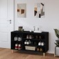 vidaXL Mueble zapatero madera contrachapada negro 102x36x60 cm vidaXL Mueble zapatero madera contrachapada negro 102x36x60 cm