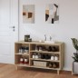 vidaXL Mueble zapatero madera contrachapada roble Sonoma 102x36x60 cm