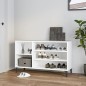 vidaXL Mueble zapatero madera contrachapada blanco 102x36x60 cm vidaXL Mueble zapatero madera contrachapada blanco 102x36x60 cm