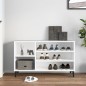 vidaXL Mueble zapatero madera contrachapada blanco 102x36x60 cm vidaXL Mueble zapatero madera contrachapada blanco 102x36x60 cm
