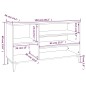 vidaXL Mueble zapatero madera contrachapada roble marrón 102x36x60 cm vidaXL Mueble zapatero madera contrachapada roble marrón 102x36x60 cm