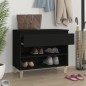vidaXL Mueble zapatero madera contrachapada negro 70x36x60 cm vidaXL Mueble zapatero madera contrachapada negro 70x36x60 cm
