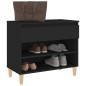 vidaXL Mueble zapatero madera contrachapada negro 70x36x60 cm vidaXL Mueble zapatero madera contrachapada negro 70x36x60 cm