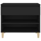 vidaXL Mueble zapatero madera contrachapada negro 70x36x60 cm vidaXL Mueble zapatero madera contrachapada negro 70x36x60 cm