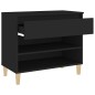 vidaXL Mueble zapatero madera contrachapada negro 70x36x60 cm vidaXL Mueble zapatero madera contrachapada negro 70x36x60 cm