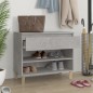 vidaXL Mueble zapatero madera contrachapada gris hormigón 70x36x60 cm vidaXL Mueble zapatero madera contrachapada gris hormigón 70x36x60 cm