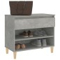 vidaXL Mueble zapatero madera contrachapada gris hormigón 70x36x60 cm vidaXL Mueble zapatero madera contrachapada gris hormigón 70x36x60 cm