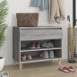 vidaXL Mueble zapatero madera contrachapada gris Sonoma 70x36x60 cm vidaXL Mueble zapatero madera contrachapada gris Sonoma 70x36x60 cm