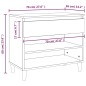 vidaXL Mueble zapatero madera contrachapada gris Sonoma 70x36x60 cm vidaXL Mueble zapatero madera contrachapada gris Sonoma 70x36x60 cm