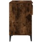 vidaXL Mueble zapatero madera contrachapada roble ahumado 70x36x60 cm vidaXL Mueble zapatero madera contrachapada roble ahumado 70x36x60 cm