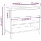 vidaXL Mueble zapatero madera contrachapada roble ahumado 70x36x60 cm vidaXL Mueble zapatero madera contrachapada roble ahumado 70x36x60 cm