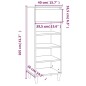 vidaXL Mueble zapatero madera contrachapada gris hormigón 40x36x105 cm vidaXL Mueble zapatero madera contrachapada gris hormigón 40x36x105 cm