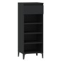vidaXL Mueble zapatero madera contrachapada negro 40x36x105 cm vidaXL Mueble zapatero madera contrachapada negro 40x36x105 cm