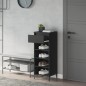 vidaXL Mueble zapatero madera contrachapada negro 40x36x105 cm vidaXL Mueble zapatero madera contrachapada negro 40x36x105 cm