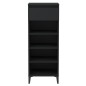 vidaXL Mueble zapatero madera contrachapada negro 40x36x105 cm vidaXL Mueble zapatero madera contrachapada negro 40x36x105 cm