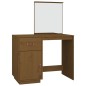 vidaXL Mesa tocador de madera maciza de pino marrón miel 95x50x134 cm vidaXL Mesa tocador de madera maciza de pino marrón miel 95x50x134 cm
