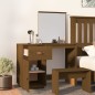 vidaXL Mesa tocador de madera maciza de pino marrón miel 95x50x134 cm vidaXL Mesa tocador de madera maciza de pino marrón miel 95x50x134 cm
