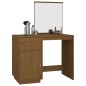 vidaXL Mesa tocador de madera maciza de pino marrón miel 95x50x134 cm vidaXL Mesa tocador de madera maciza de pino marrón miel 95x50x134 cm
