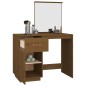 vidaXL Mesa tocador de madera maciza de pino marrón miel 95x50x134 cm vidaXL Mesa tocador de madera maciza de pino marrón miel 95x50x134 cm