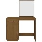 vidaXL Mesa tocador de madera maciza de pino marrón miel 95x50x134 cm vidaXL Mesa tocador de madera maciza de pino marrón miel 95x50x134 cm